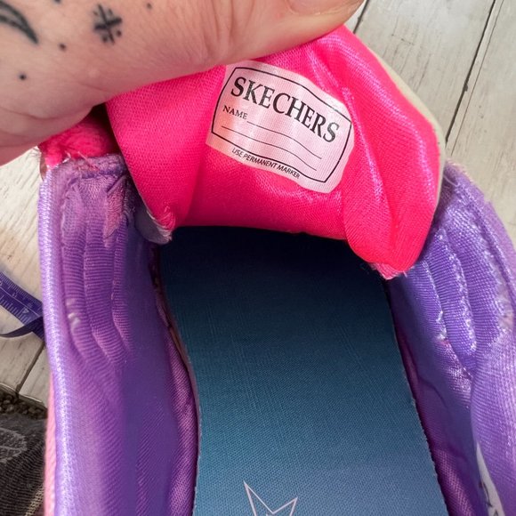 Skechers Twinkle Toes Unicorn Charmed Girls Size 3 Light Up Sneakers NEW - Picture 10 of 12